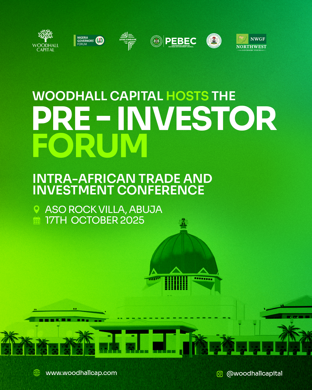 Woodhall Capital to Host Pre-Investor Forum on Intra-African Trade and Investment